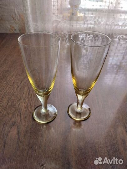 Фужеры цветное стекло СССР