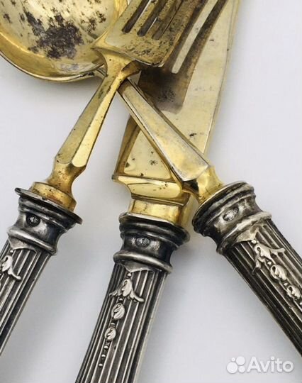 Царизм 84. Серебряный столовый набор Эгоист