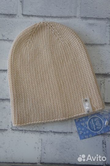 Шапка Бинни Нежный персик