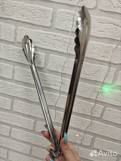 Щипцы кухонные метал.большие