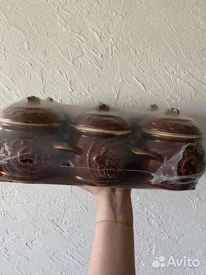 Горшочки для запекания новые 6 шт