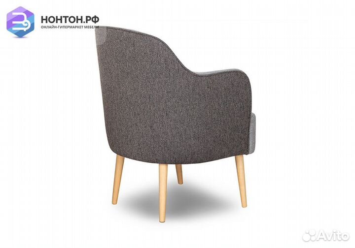 Кресло Алекса серое / темно-серое