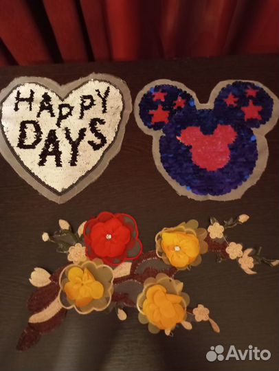 Набор нашивок аппликаций для одежды