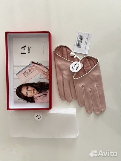 Перчатки женские кожаные 6.0 новые