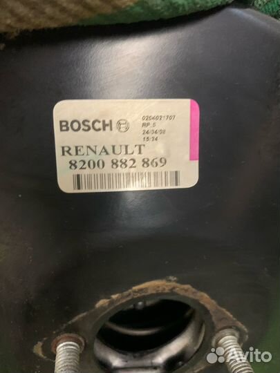 Вакуумный усилитель тормозов Renault symbol clio 2