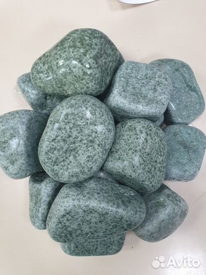 Камень для бани и сауны жадеит галтованный