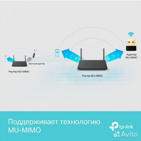 WiFi TP-Link archer T3U nano AC1300 USB 2.0