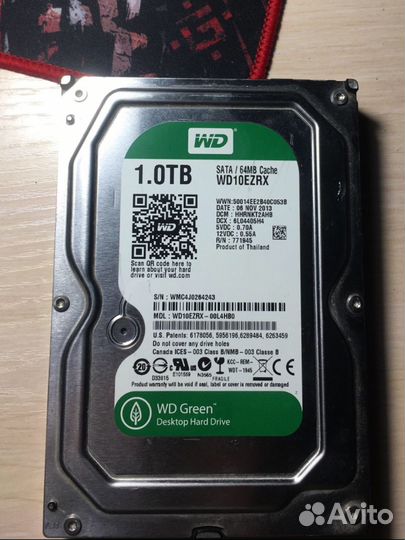 Жесткий диск WD Green 1 TB