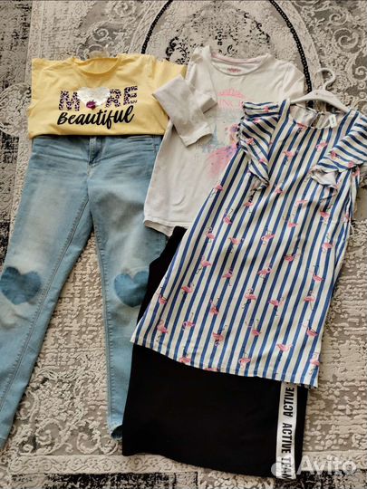 Вещи пакетом на девочку 140/146
