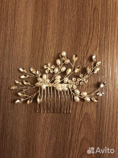 Свадебный гребень в прическу