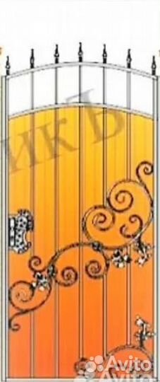 Кованные ворота и калитка