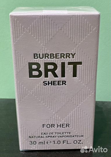 Burberry духи 30мл новые