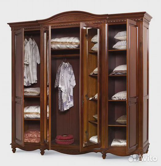 Шкаф 4х дверный с зеркалом 