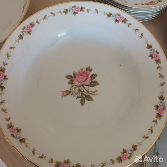 Столовый сервиз rose noritaki винтаж Япония
