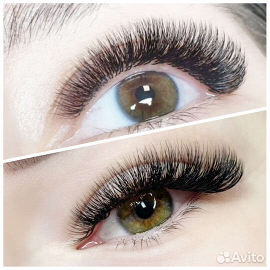 Наращивание ресниц и оформление бровей