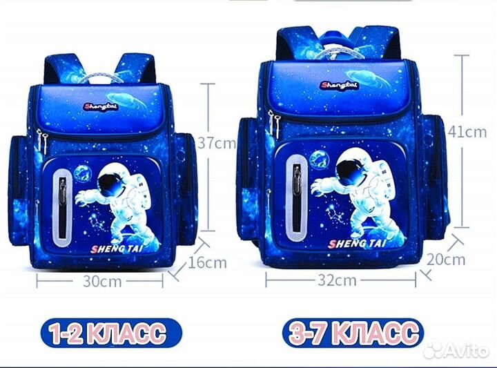 Рюкзак школьный светящийся портфель ранец в школу