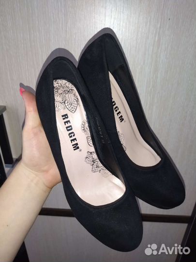 Туфли женские замшевые