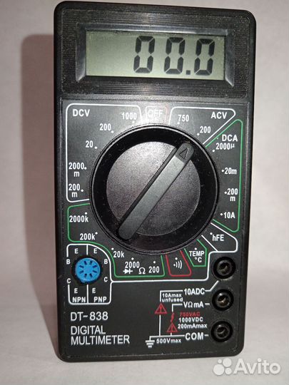 Мультиметр цифровой DT-838