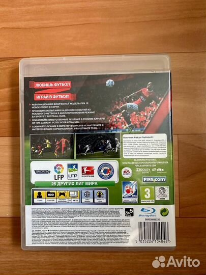 Диск Fifa 12 Футбол Лицензия PS3