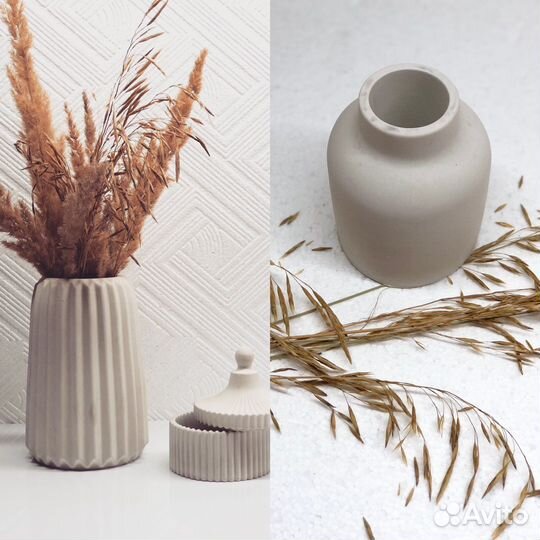 Гипсовые фигуры, статуэтки, кашпо