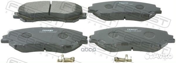 0201-J11EF колодки дисковые перед. с антискрип