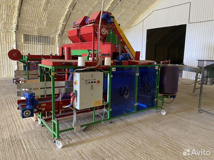 Линия мойки, сушки и фасовки овощей