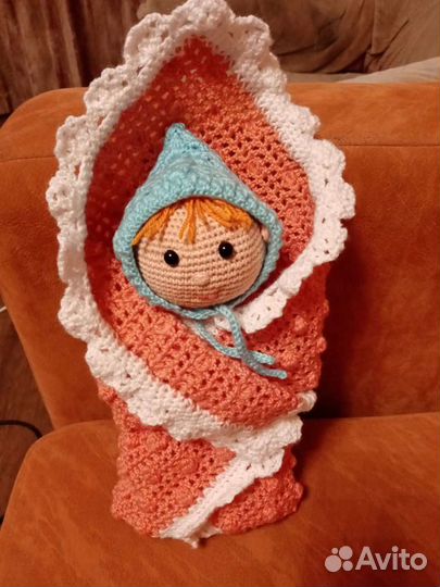 Кукла пупс - игрушка амигуруми