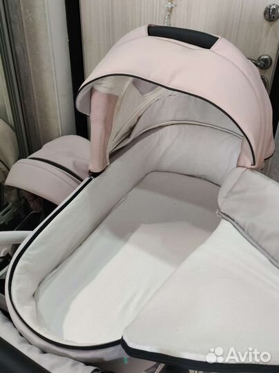 Коляска 2 в 1, Bebetto Torino (экокожа+ткань)