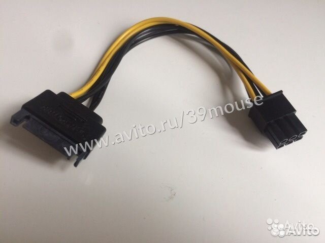 Переходник на питание видеокарты 6 и 8 пин