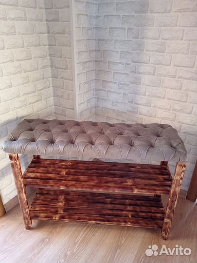 Обувница с мягким сиденьем