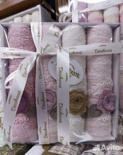 Махровые полотенца 30/50 Турция 100 хлопок- 4 шт