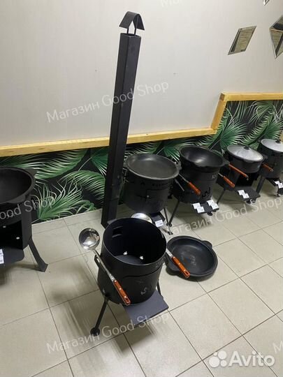 Печь под казан 6-8л с трубой