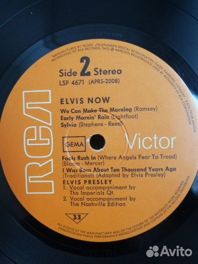 Пластинки Elvis Presley / 2 LP