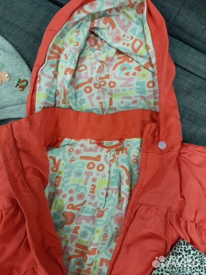 Комплект ветровка шапка 86 92 на осень для девочки