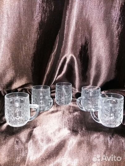 Кружки хрустальные
