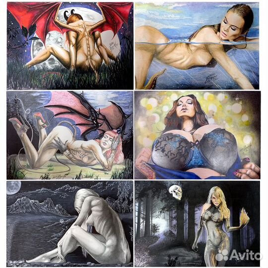 Картина графика ню