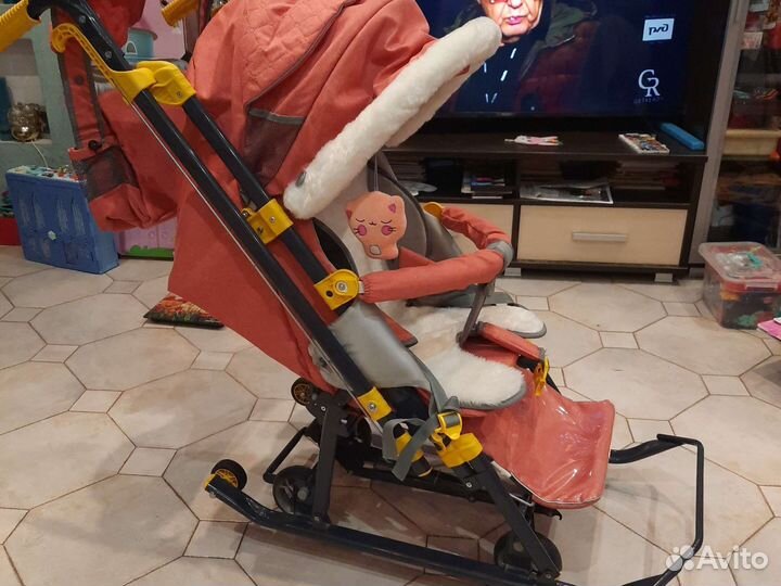Детские санки коляска ника nika