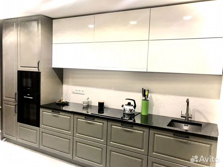 Прямой кухонный гарнитур AGT фасады