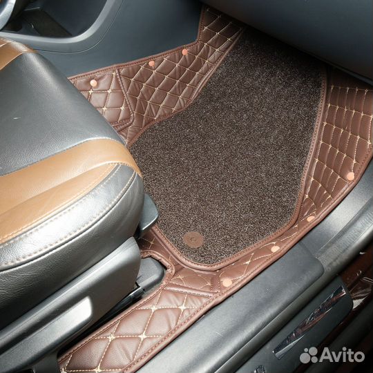 3D коврики из экокожи для Volvo