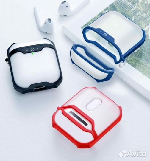 Чехлы для наушников Apple Air Pods 2 прозрачные