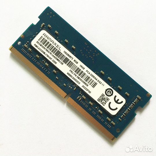 8Gb Ramaxel rmsa3320MJ78HAF-3200 DDR4 3200 soddr