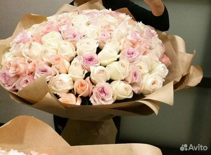 Цветы розы букет