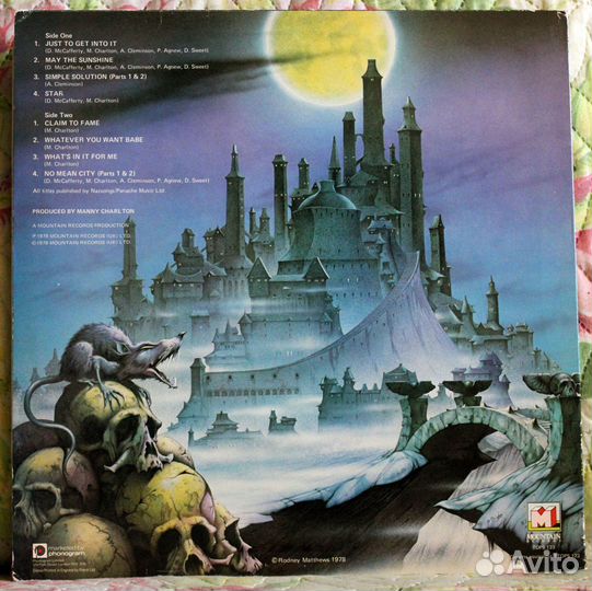 Nazareth No mean City Mountain UK пластинка