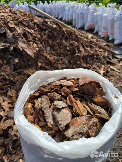 Кора сосны ы мешках 50л