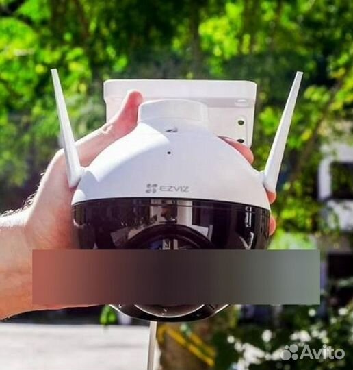 Облачная уличная поворотная wifi камера ezviz C8C