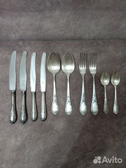 Мельхиоровые ножи, ложки, вилки СССР, 60-ые годы