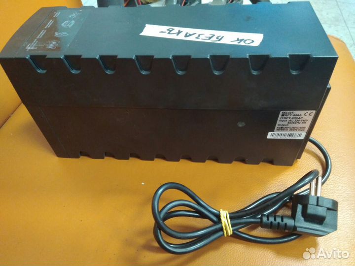 Powercom RPT-600A euro 600va 360W без АКБ