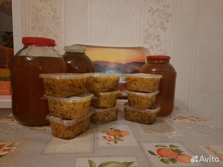 Мёд-разнотравье/Забрус/Сотовый мёд