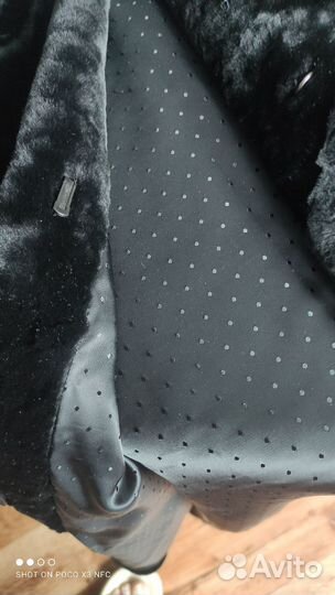 Шуба мутоновая с норкой