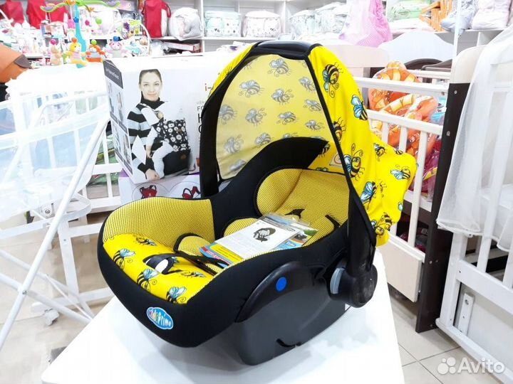 Автолюлька с капюшоном Лицензированная для детей